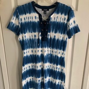 New with Tags Chaps Tie Dye print Dress- Size L